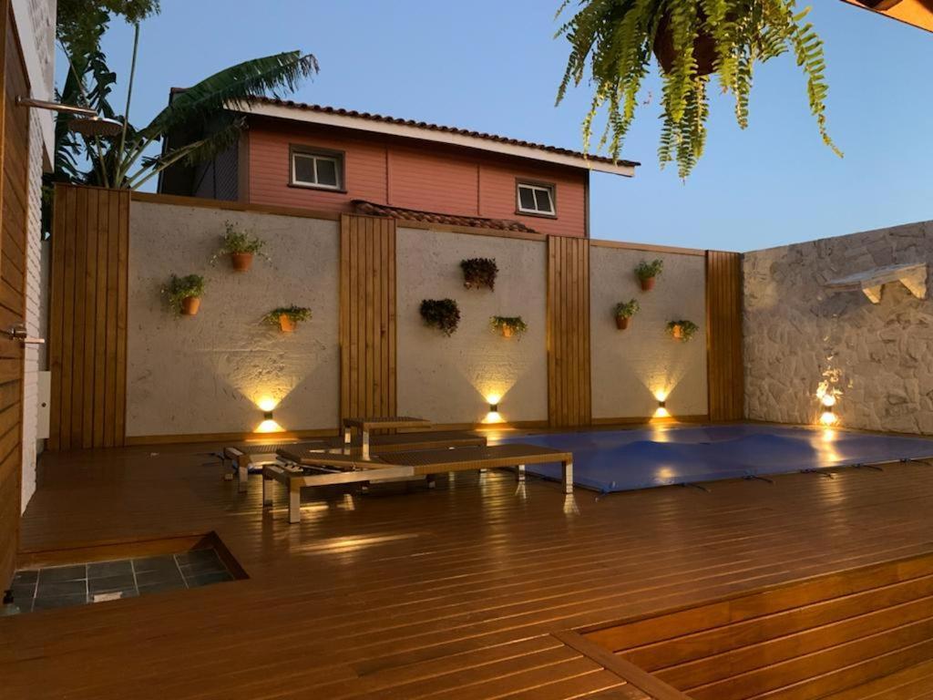 Casa Com Piscina Em Frente A Praia Do Santinho Florianópolis Exterior foto
